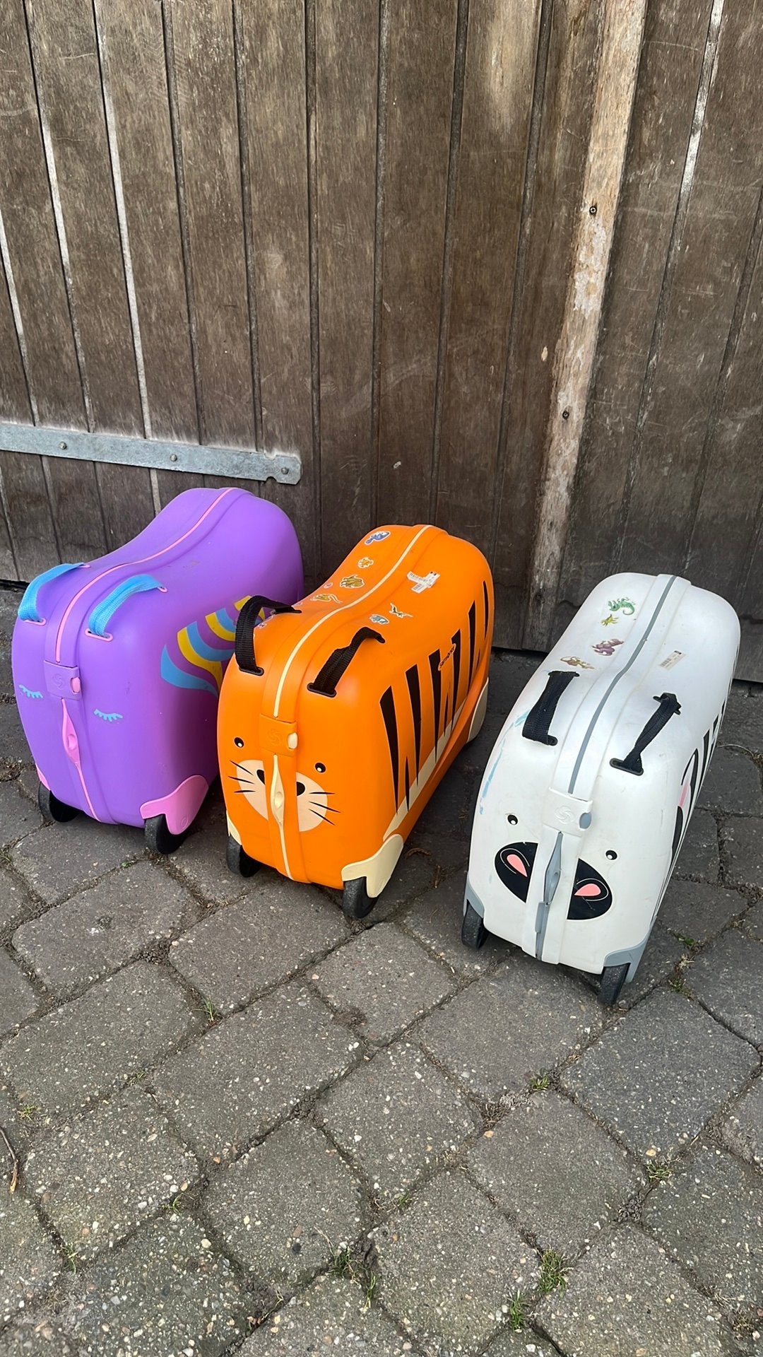 Samsonite kinder koffer reizen, Ophalen, Zo goed als nieuw, Blauw, 30 cm of meer