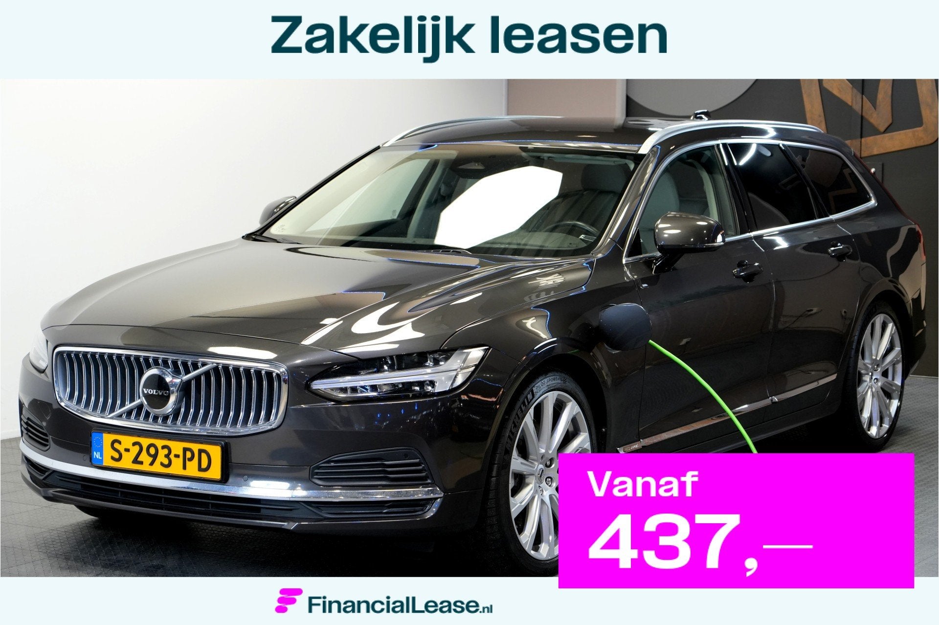 Volvo V90 2.0 T8 AWD 335kW/456pk Aut8 Plug-in hybrid Plus Br, Automaat, Dealer onderhouden, 4 cilinders, Hybride Elektrisch/Benzine