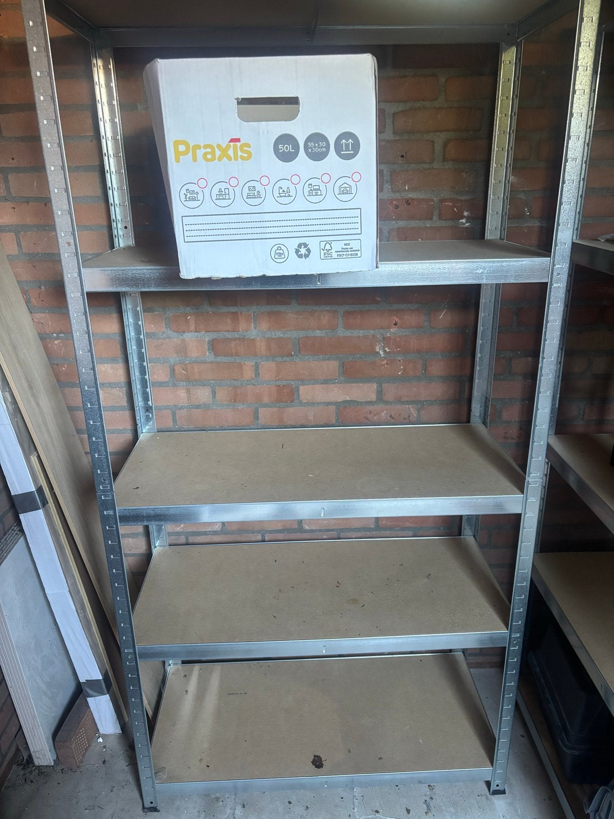Stellingkast garage 120x180 - Praktisch en stevig, Huis en Inrichting, Kasten | Stellingkasten, Ophalen of Verzenden, Gebruikt