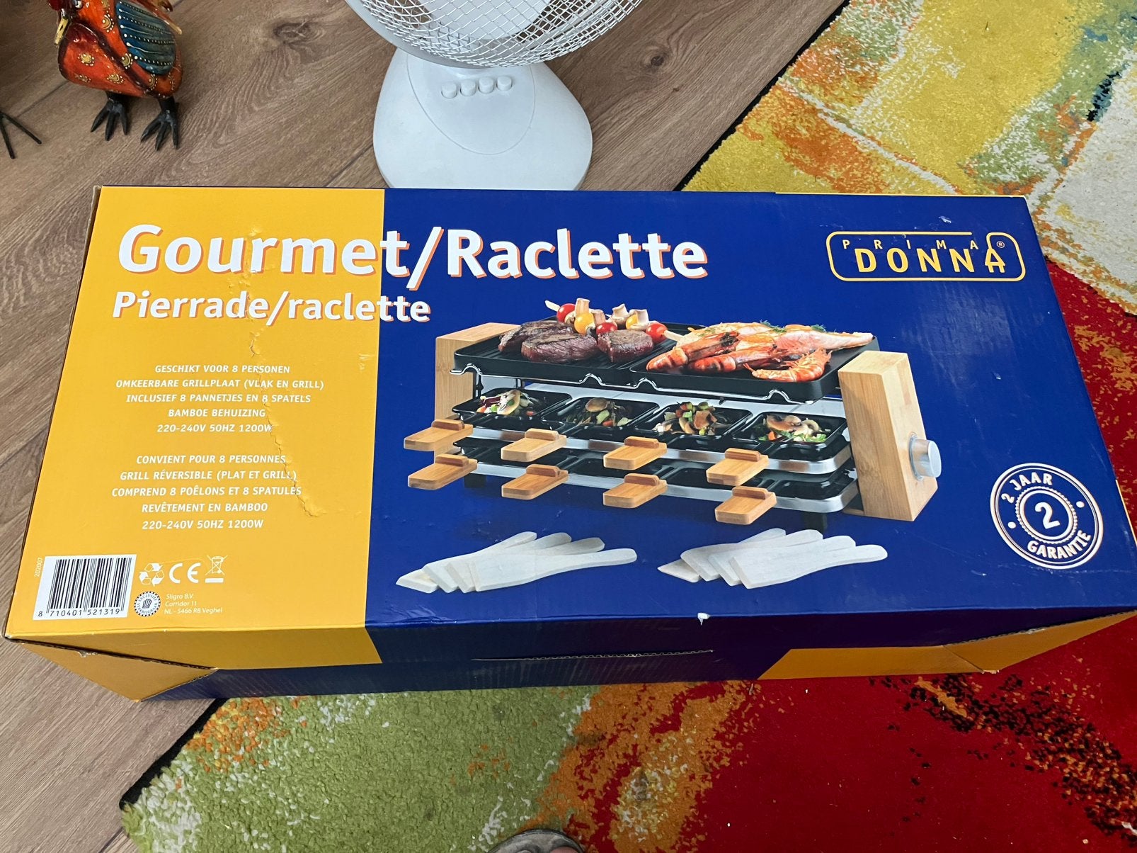 Nieuw Gourmet Raclette stel 8 pers nieuwprijs 70,99, Witgoed en Apparatuur, Gourmetstellen, Ophalen of Verzenden, Nieuw