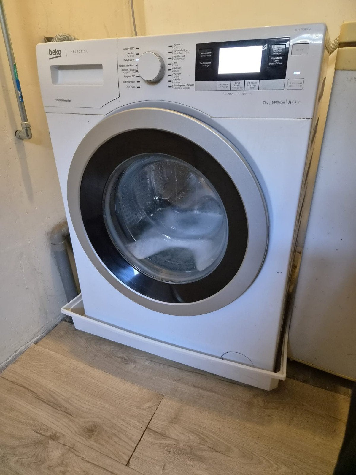 beko 7kg wasmachine A+++, Witgoed en Apparatuur, 6 tot 8 kg, Ophalen, 1200 tot 1600 toeren, Minder dan 85 cm