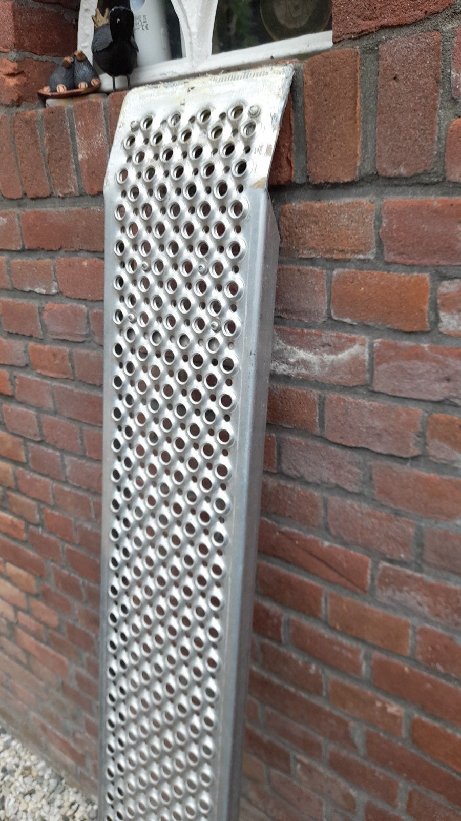 Aluminium oprij plaat, Ophalen, Gebruikt