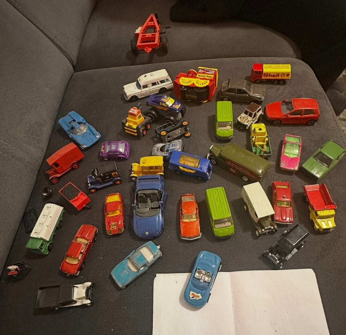 Oude speelgoedauto’s Matchbox Hot Wheels Die-cast collectie, Gebruikt, 1:50 of kleiner, Auto, Ophalen