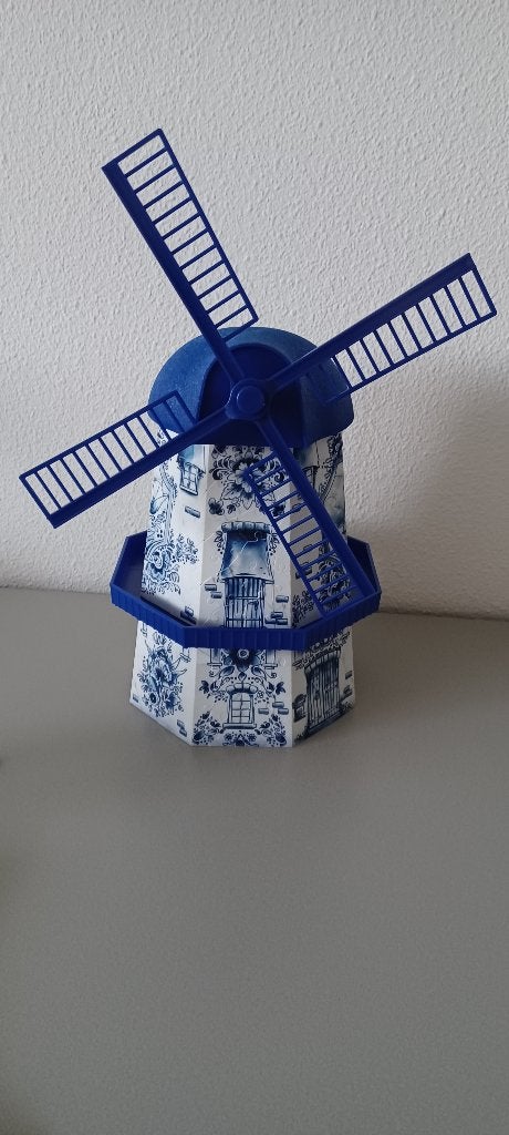 Ravensburger 3D Puzzel Molen Delfts Blauw, Ophalen of Verzenden, Minder dan 500 stukjes, Zo goed als nieuw, Rubik's of 3D-puzzel
