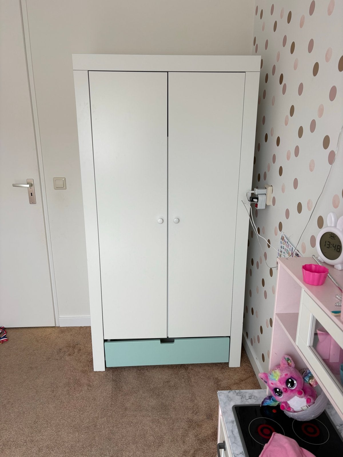 Bopita kledingkast 2 deurs - Gratis op te halen, Ophalen, Gebruikt, 50 tot 100 cm, Met lade(s)