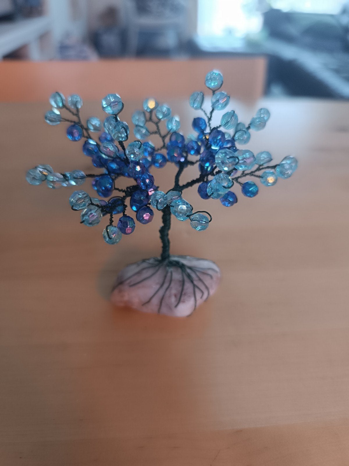 Decoratief boompje van kralen - 9 cm hoog, Binnen, Kunstplant, Nieuw, Ophalen of Verzenden