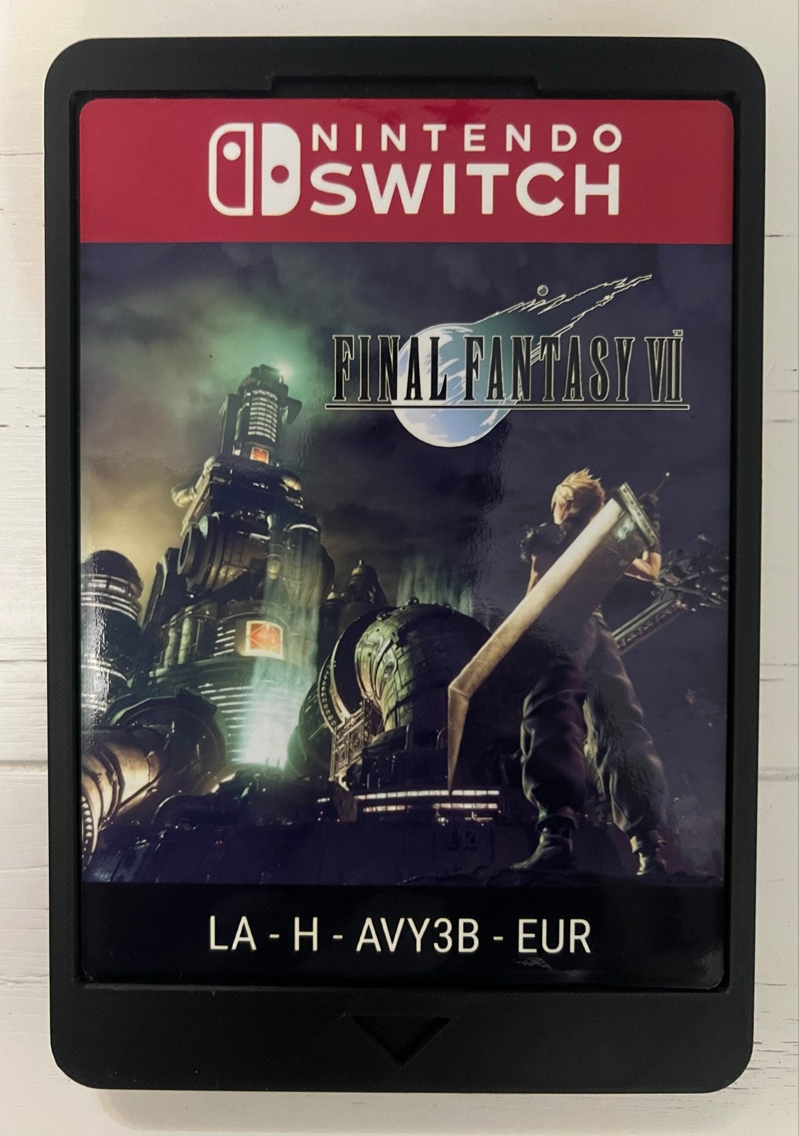 Final Fantasy decoratief wandlijst Nintendo Switch cartridge, 1 speler, Ophalen of Verzenden, Nieuw