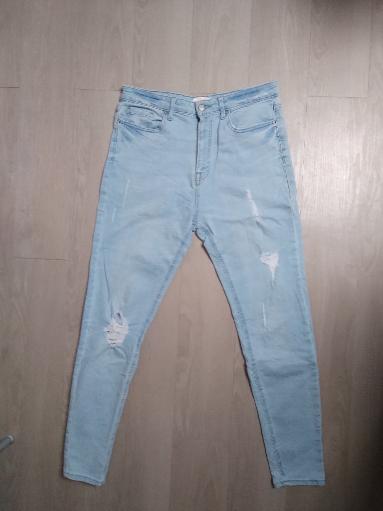 Lichtblauwe broek maat 46 van Forever 21, Kleding | Dames, Blauw, Maat 46/48 (XL) of groter, Ophalen of Verzenden, Forever 21