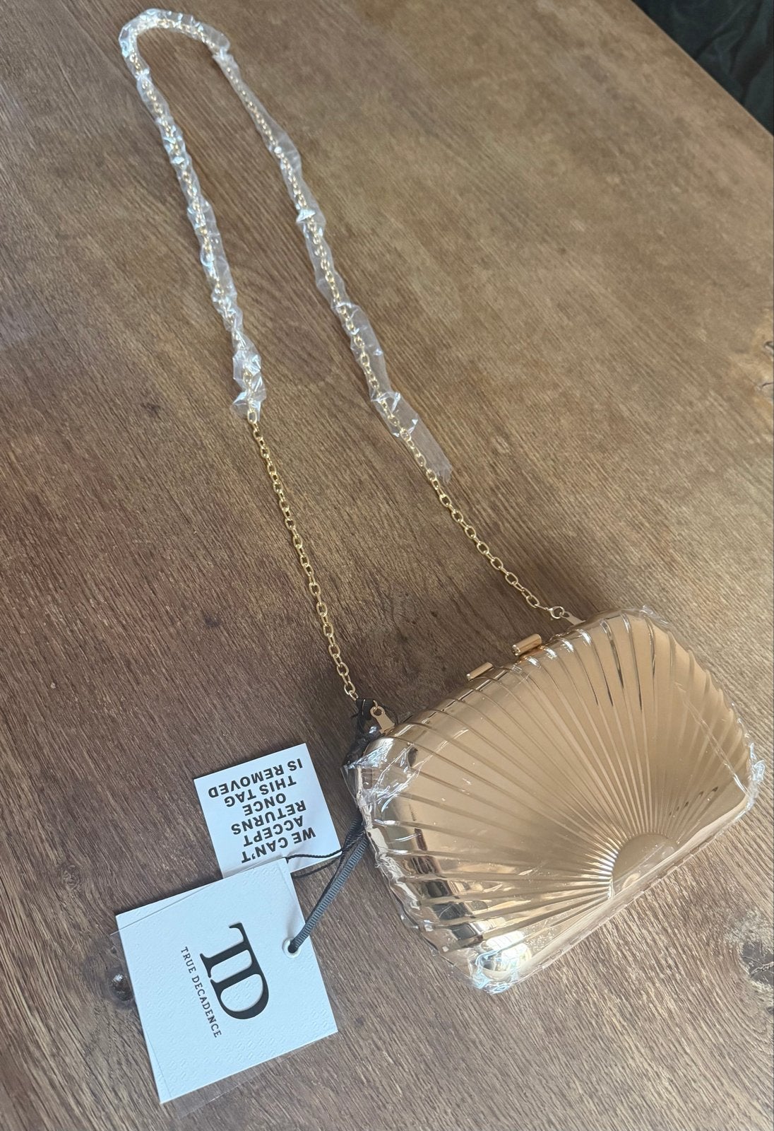 Gouden Avondtasje met Ketting, Ophalen, Nieuw, Overige kleuren, Avondtasje