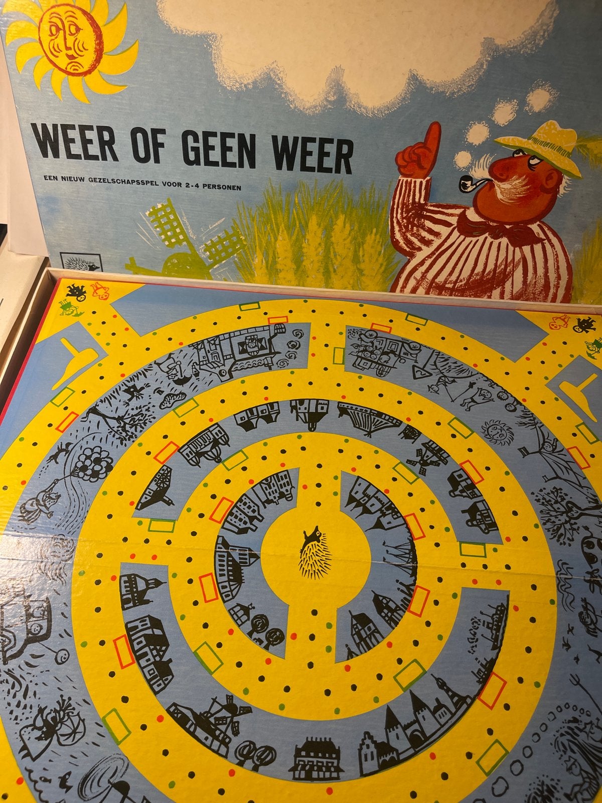 Bordspel Weer of Geen Weer uit 1964 - Vintage Gezelschapsspe, Drie of vier spelers, Verzenden, Zo goed als nieuw