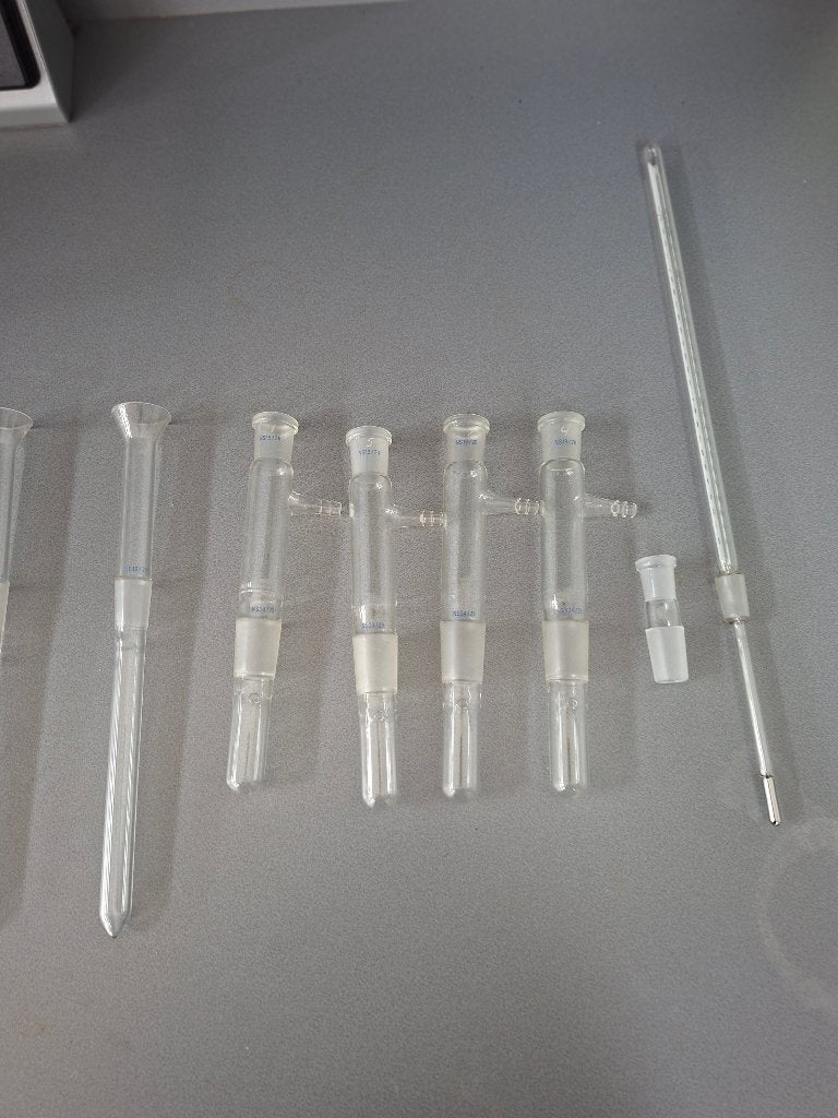 laboratorium destillatie glaswerk thermometer houders, Ophalen, Gebruikt
