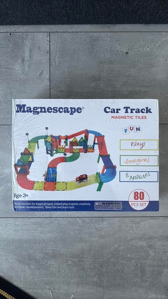 Magnescape 3D Magnetische puzzel - 80 Stuks, Kinderen en Baby's, Speelgoed | Educatief en Creatief, Ophalen of Verzenden, Zo goed als nieuw