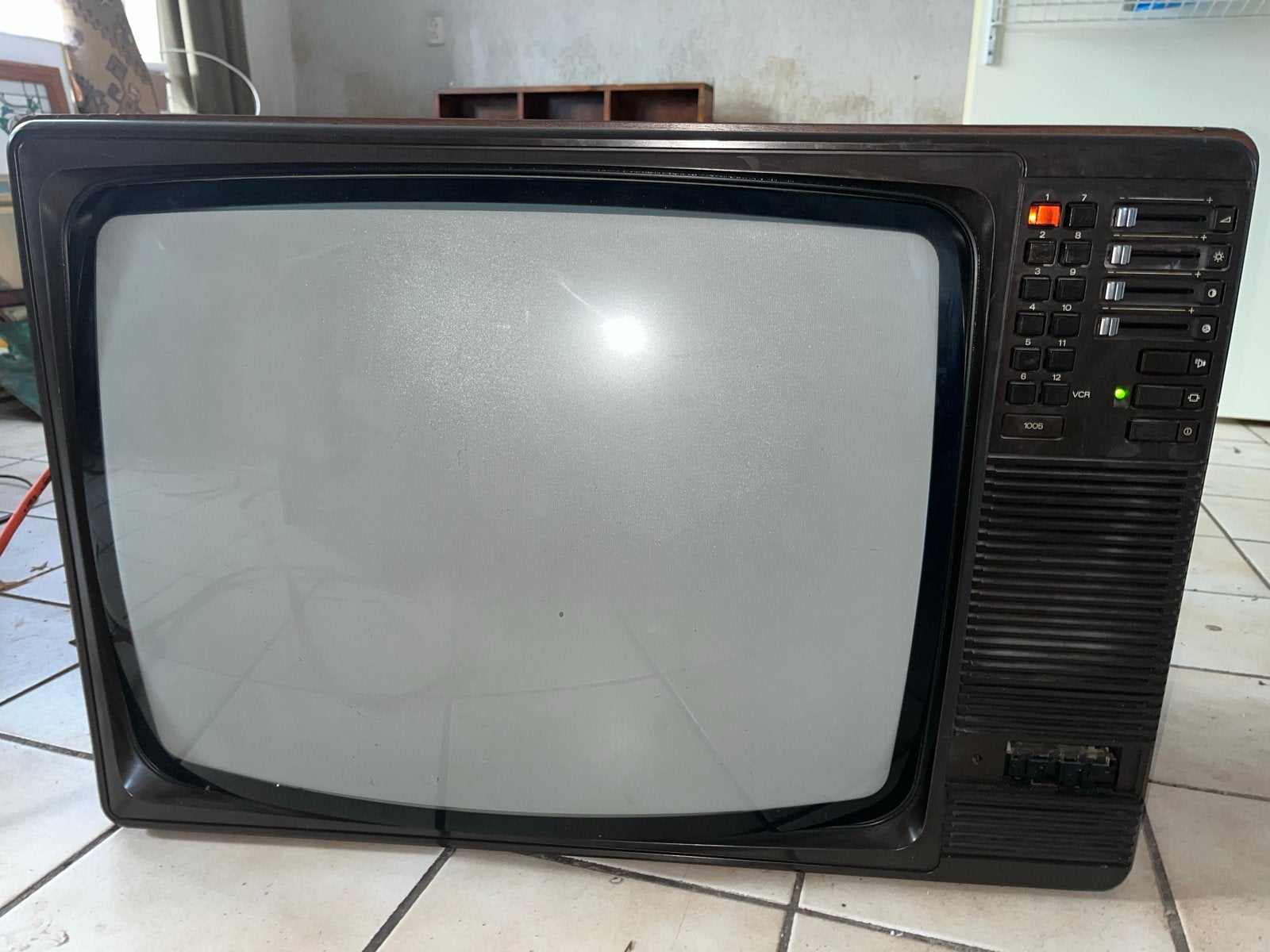 Vintage Philips CRT TV - Retro Televisie, Ophalen, Niet werkend, 40 tot 60 cm, Philips
