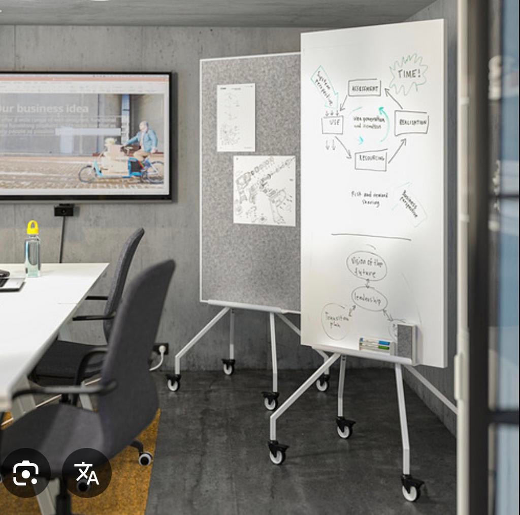 Whiteboard / prikbord ELLOVEN, Ophalen, Zo goed als nieuw