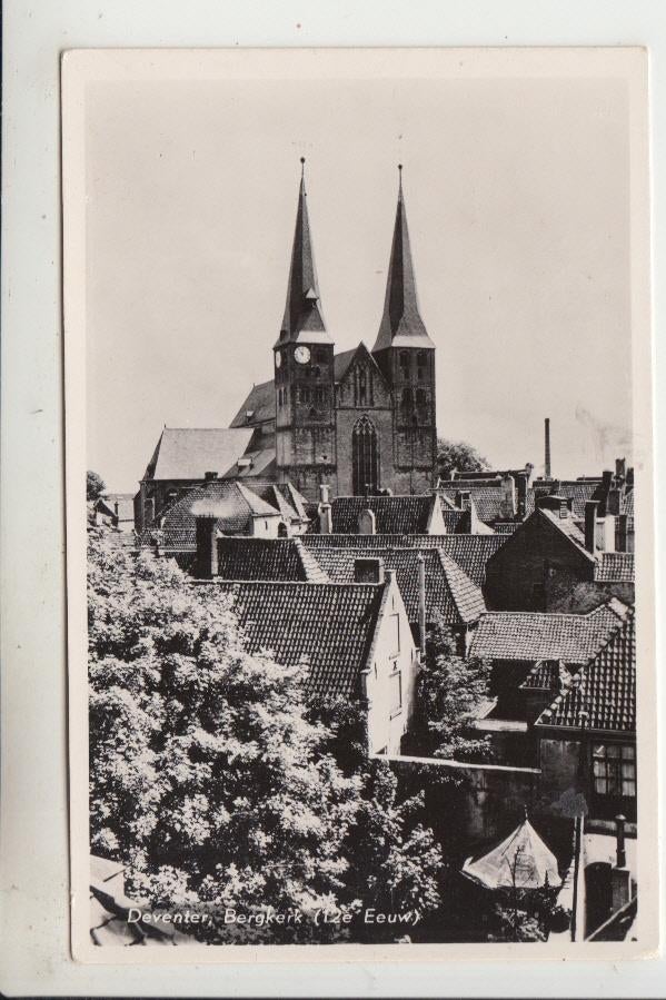Deventer, Bergkerk, Ophalen of Verzenden, 1940 tot 1960, Gelopen, Overijssel