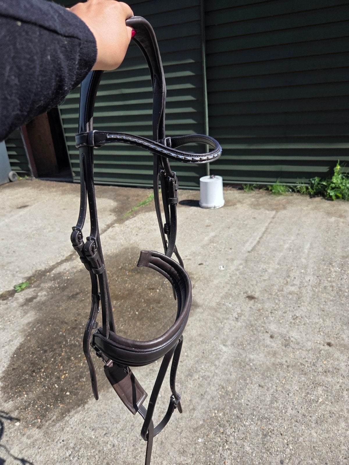 Lemieux cob donkerbruin, Dieren en Toebehoren, Paarden en Pony's | Hoofdstellen en Tuigage, Ophalen of Verzenden, Zo goed als nieuw