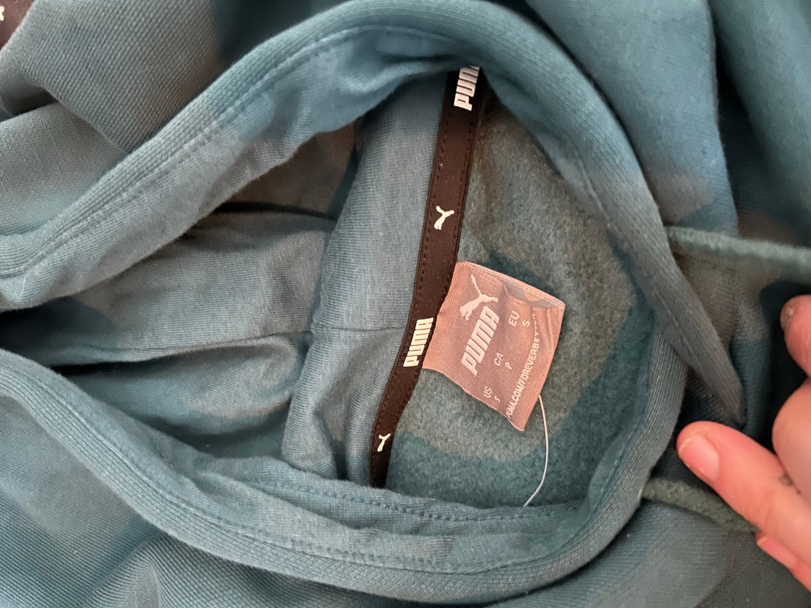 Puma hoodie sweater trui groen blauw turquoise, maat S nieuw, Ophalen of Verzenden, Nieuw, Maat 36 (S), Groen