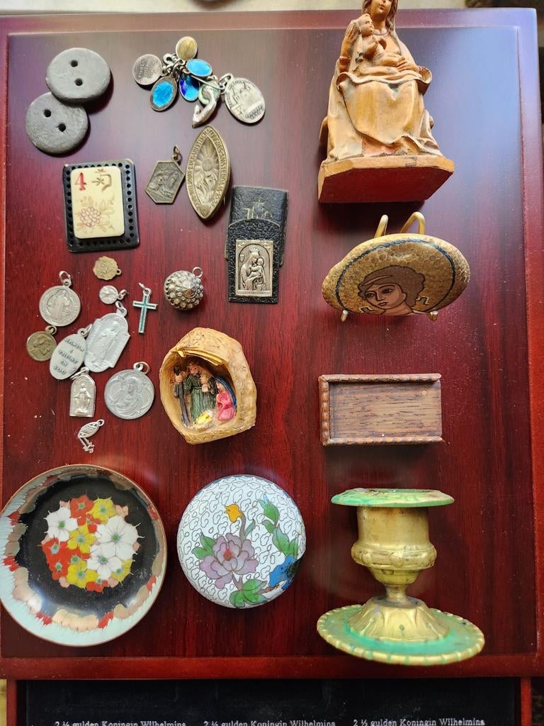 Vintage & Antieke Religieuze Voorwerpen & Decoratie Set, Ophalen of Verzenden