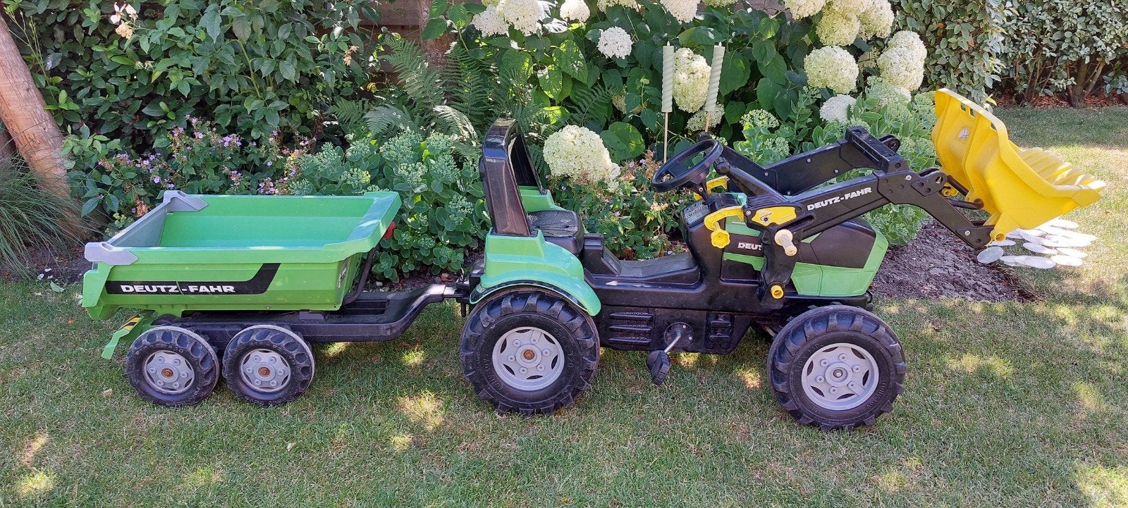 Deutz traptrekker igst.  Compleet met voorlader en kiepkar., Ophalen, Zo goed als nieuw, Overige merken