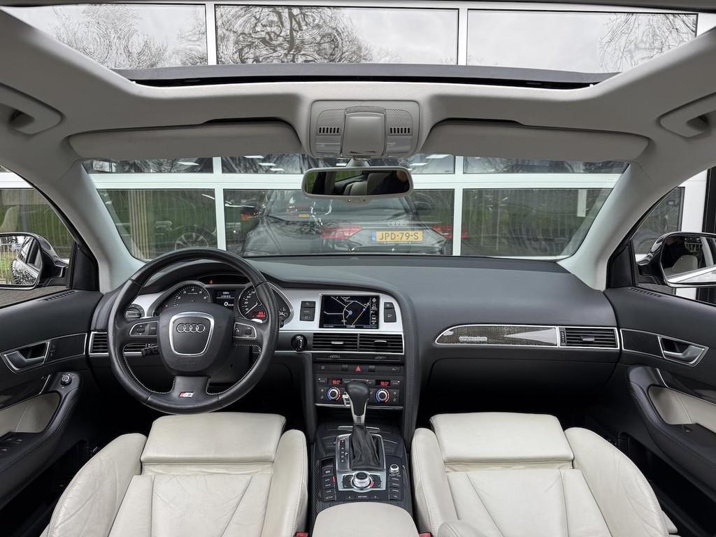 Audi A6 Avant 5.2 FSI S6 V10 435 pk|Dealer OH|2e eig.|Pano|C, Automaat, 435 pk, 5204 cc, Zwart