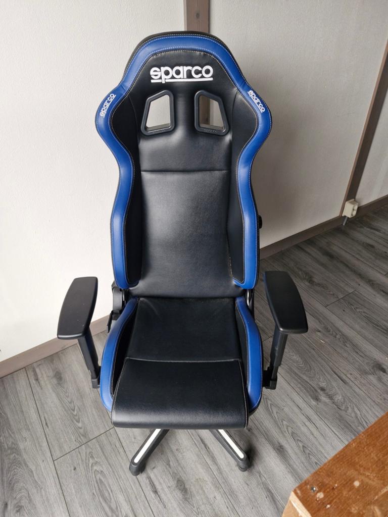 Sparco Gaming Bureaustoel - Zwart/Blauw, Huis en Inrichting, Ophalen of Verzenden