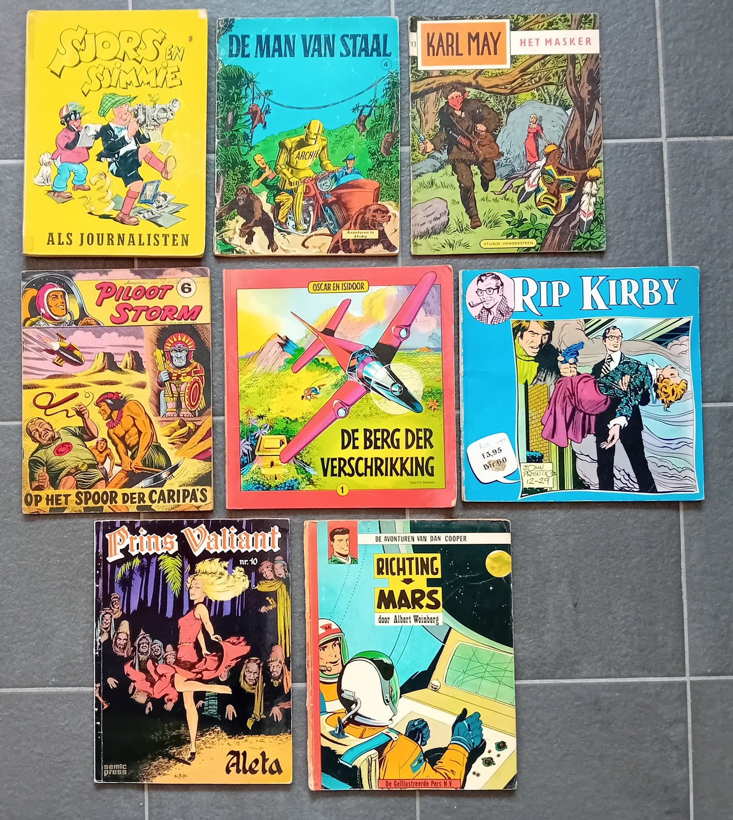 8 oude stripboeken t.e.a.b., Boeken, Meerdere comics, Verzenden, Gelezen, Europa