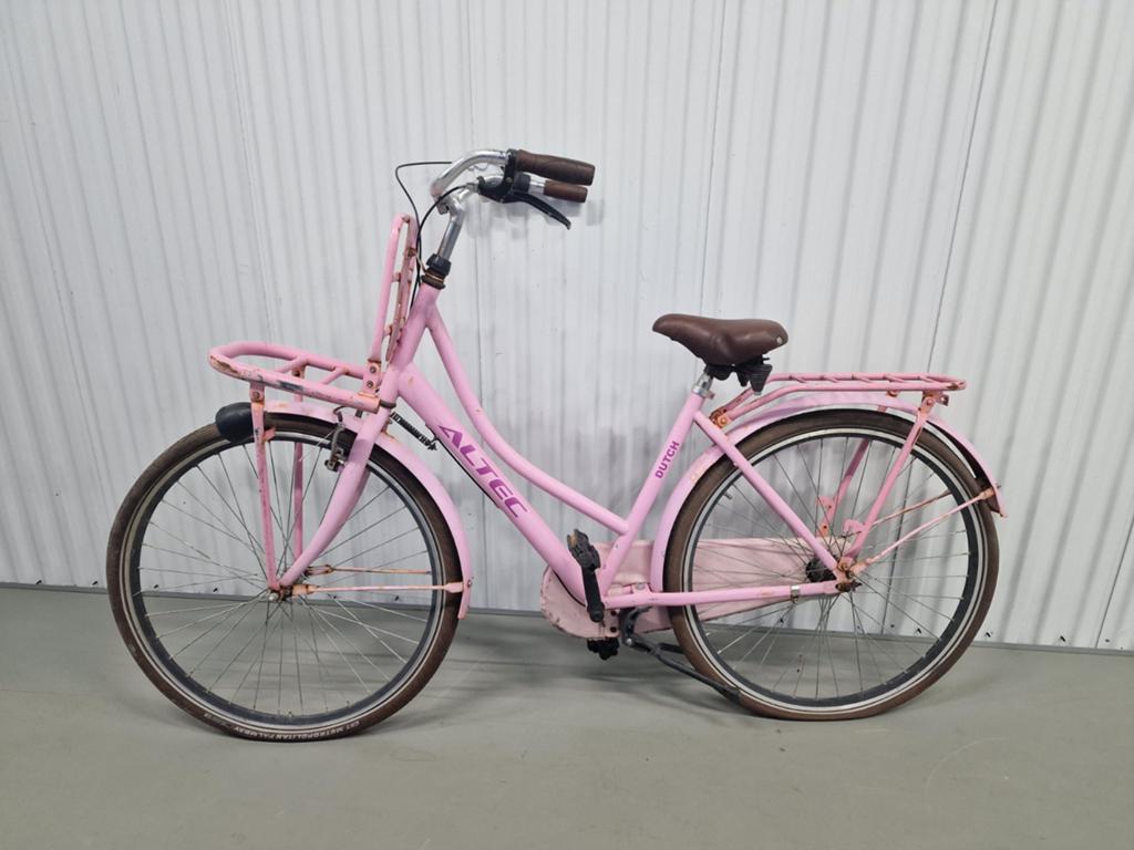 28 inch dames meiden altec dutch roze fiets opknapper, Fietsen en Brommers, Fietsen | Dames | Damesfietsen, 50 tot 53 cm, Ophalen