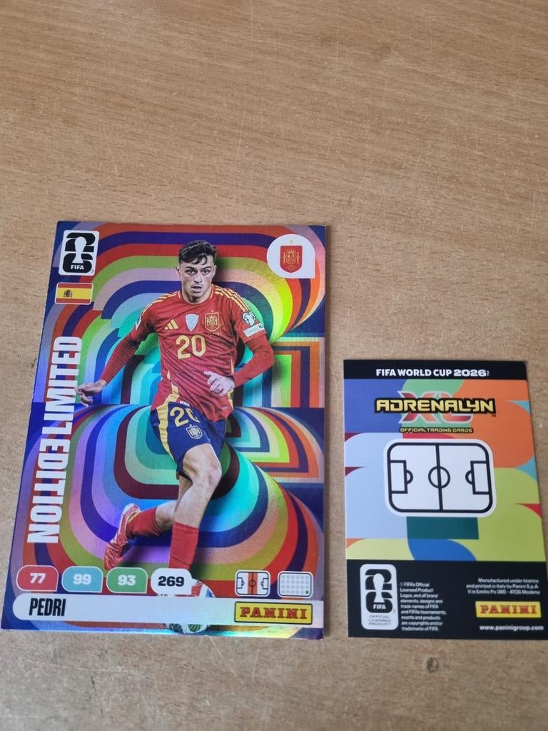 Panini Adrenalyn xl Fifa World Cup 2026 Limited XXL Pedri, Ophalen of Verzenden, Zo goed als nieuw
