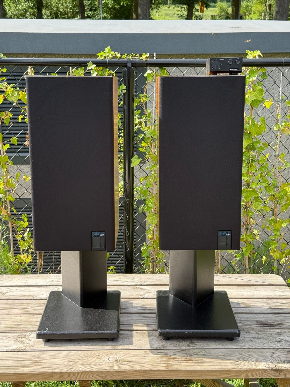 KEF Reference Model 103.3 luidsprekers met KEF KUBE, Audio, Tv en Foto, Luidsprekers, Refurbished, 120 watt of meer, Front, Rear of Stereo speakers