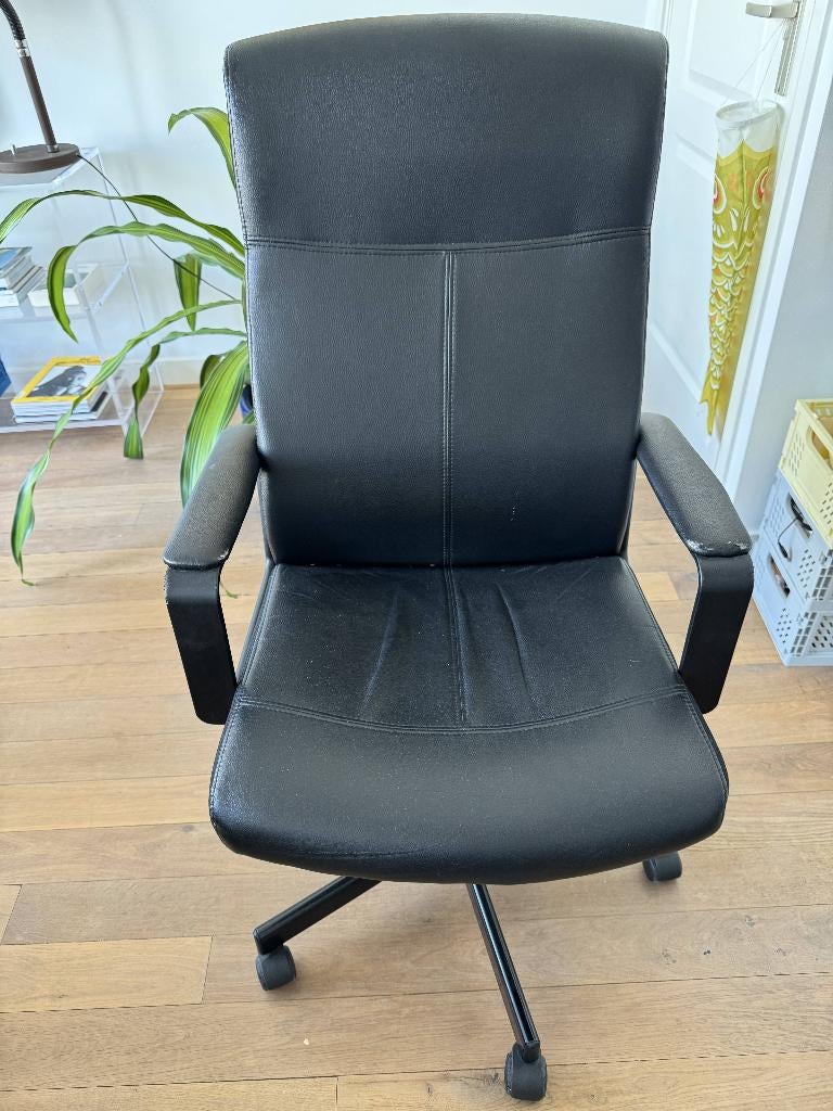IKEA Millberget Office Chair - Bureaustoel, Huis en Inrichting, Bureaustoelen, Gebruikt, Bureaustoel, Zwart, Ophalen