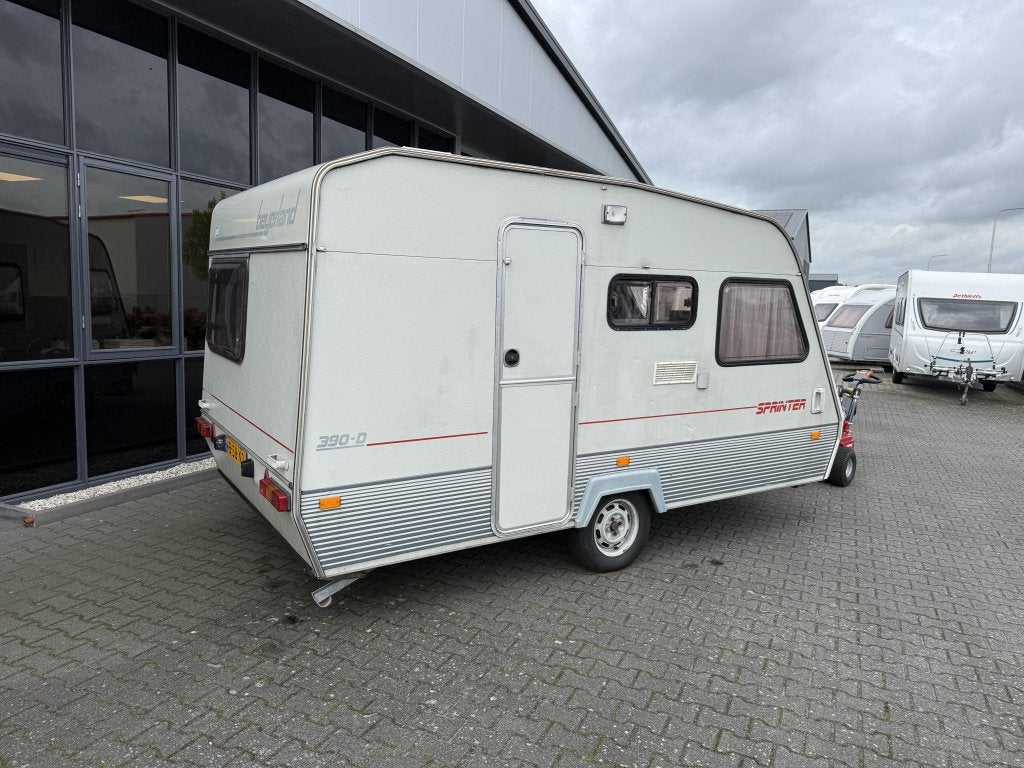 Beyerland Sprinter 390 D Bed + Zit + Tent 621 KG Leeg 4 pers, Caravans en Kamperen, Dwarsbed, Schokbreker, Bedrijf, Treinzit
