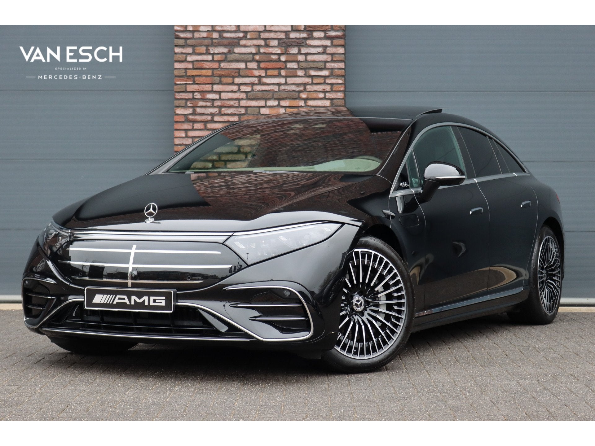 Mercedes-Benz EQS 350 Exclusive Line 118 kWh | Airmatic | Ac, Auto's, Dealer onderhouden, Achterwielaandrijving, Gebruikt, Zwart