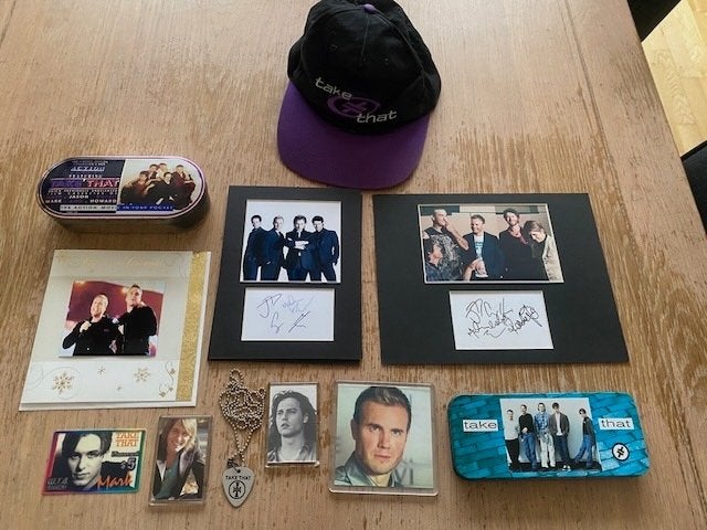 Take That verzamel spulletjes, Verzamelen, Muziek, Artiesten en Beroemdheden, Ophalen of Verzenden, Zo goed als nieuw, Overige typen