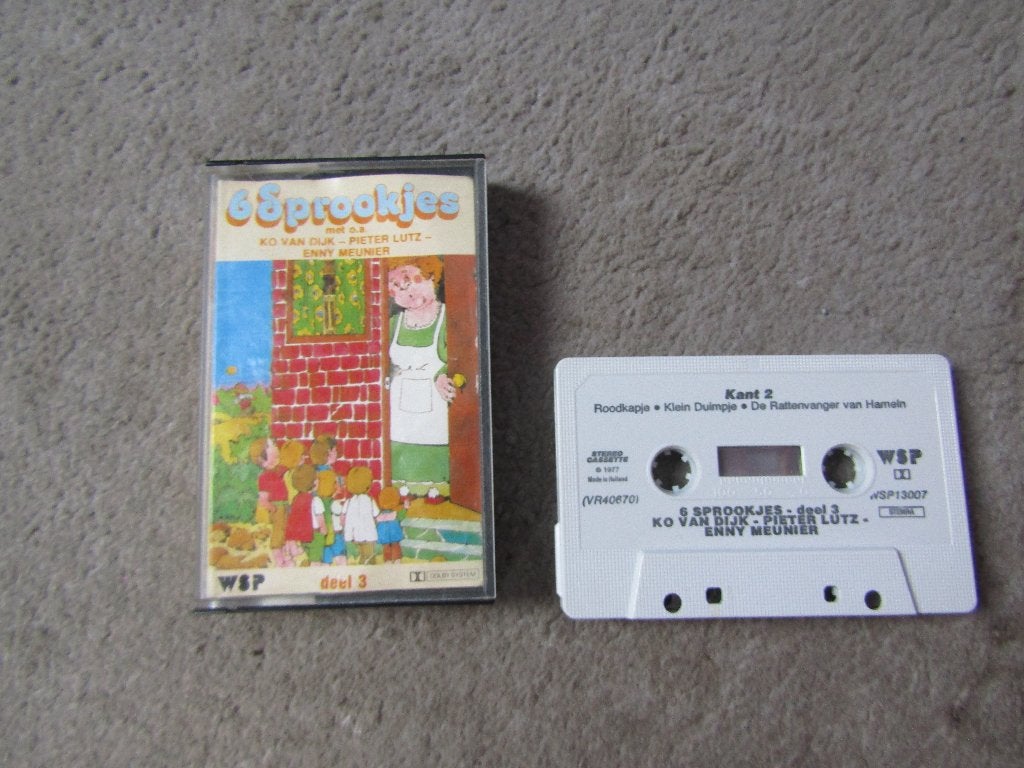Cassette: 6 sprookjes, Cd's en Dvd's, Gebruikt, Kinderen en Jeugd, 1 bandje, Ophalen of Verzenden