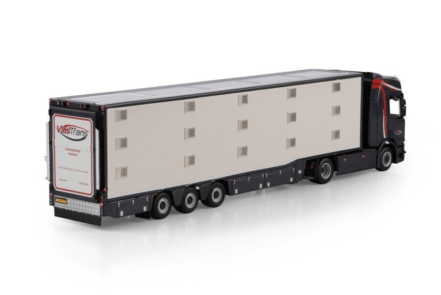 WSI SCANIA HIGHLINE  ISO THERM LIVE STOCK  VLASTRANS, Ophalen of Verzenden, Nieuw, Bus of Vrachtwagen, Wsi