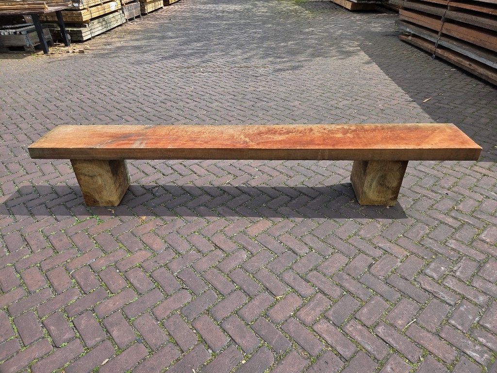 Hardhouten bank / Aanbieding, Tuin en Terras, Ophalen, Hout