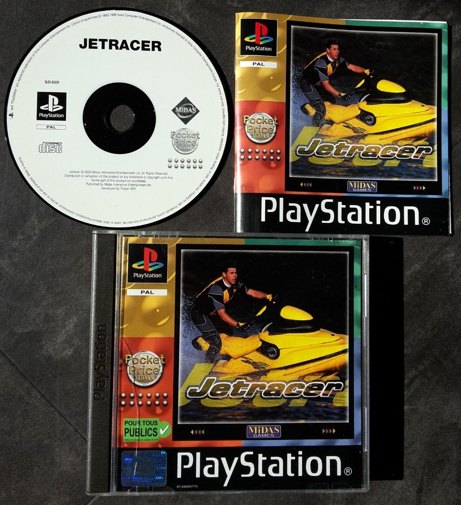 PS1 - Jetracer - PlayStation 1 PSX, Avontuur en Actie, 1 speler, Ophalen of Verzenden, Zo goed als nieuw