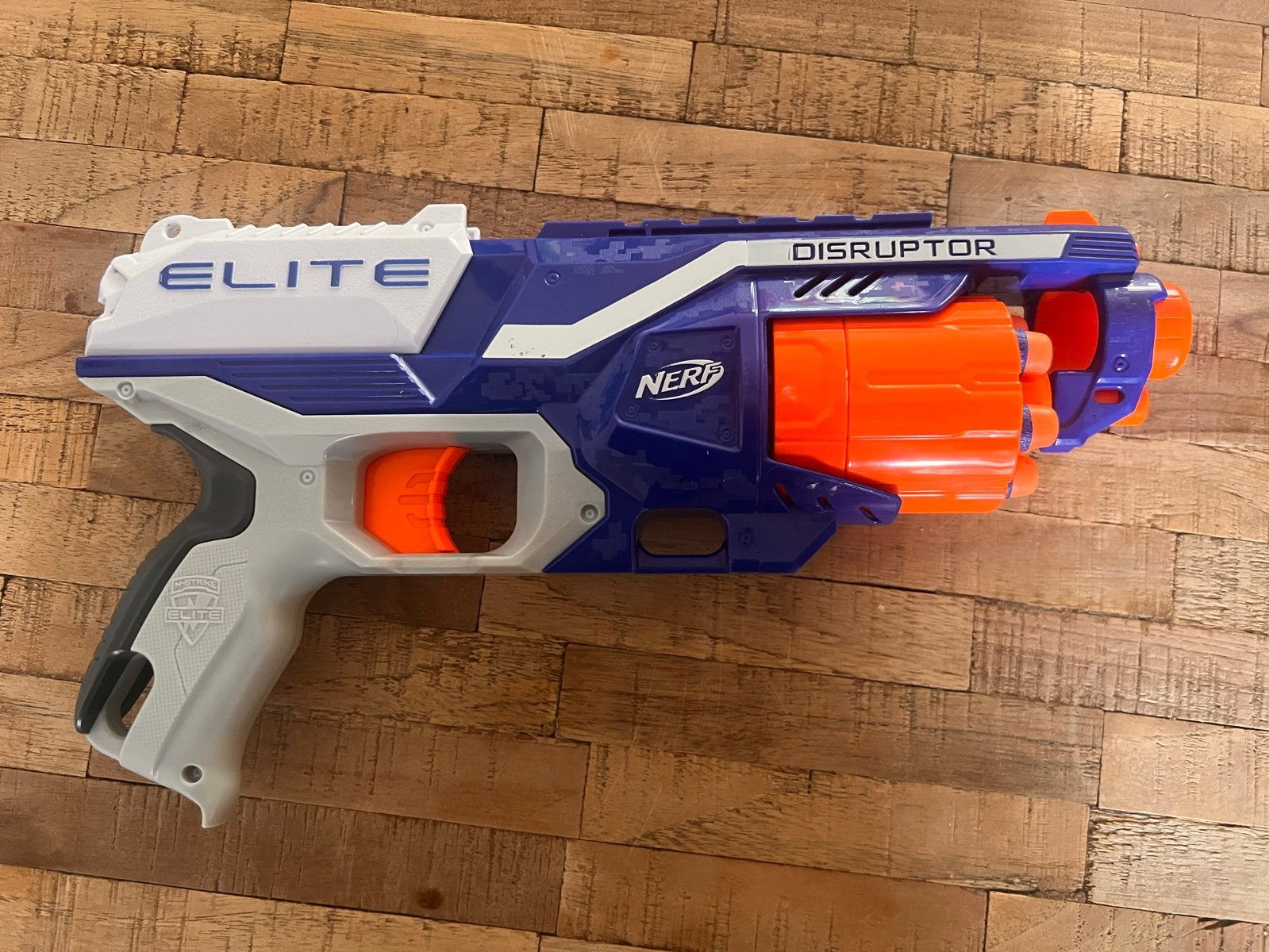 Nerf Elite Disruptor met 6 rubberen kogels, Ophalen of Verzenden, Gebruikt