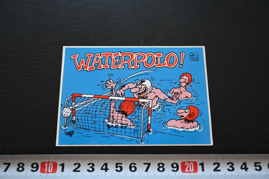 sticker KNZB waterpolo! strip rob gorter, Verzamelen, Ophalen, Zo goed als nieuw