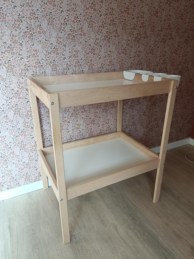 Commode Sniglar , beuken/wit, met bakjes., Minder dan 75 cm, 50 tot 70 cm, Zo goed als nieuw, Opstaande rand