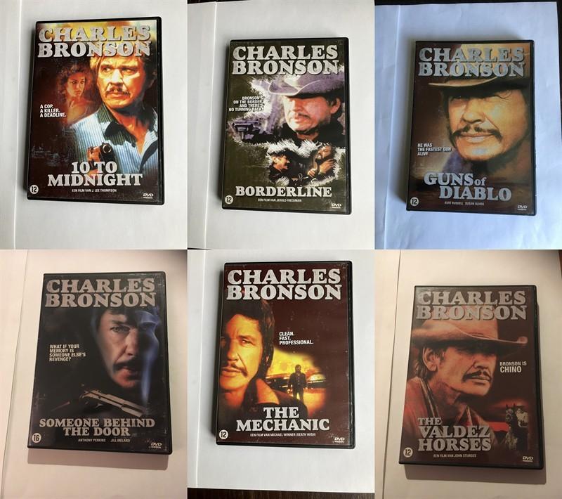 charles bronson dvd (6 stuks) collectie diverse, Cd's en Dvd's, Dvd's | Actie, Alle leeftijden, Ophalen of Verzenden, Zo goed als nieuw