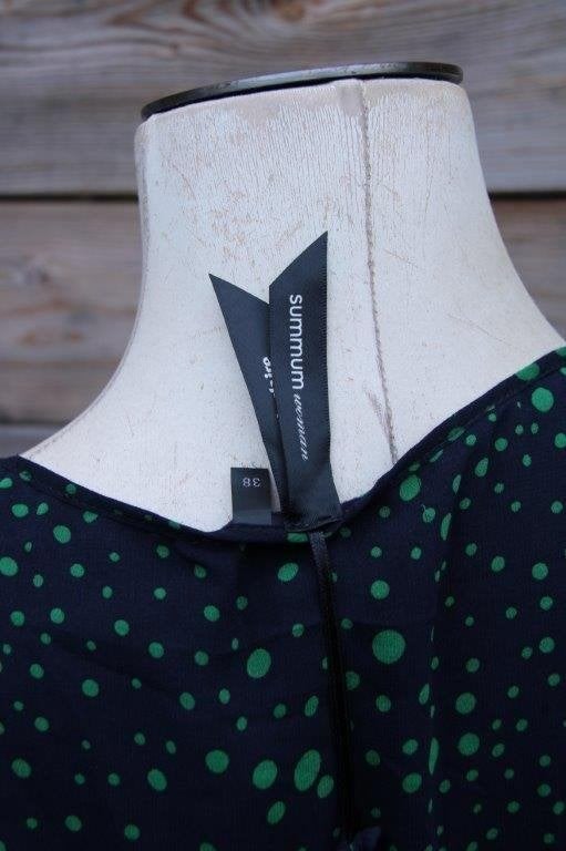 Jurk donkerblauw/ groen Summum mt 38 Vaste prijs, Kleding | Dames, Maat 38/40 (M), Summum, Blauw, Ophalen of Verzenden