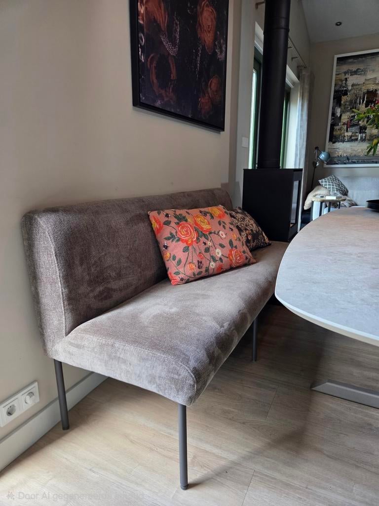 Eetkamerbank Xooon Reverso 170 cm- Zo goed als nieuw, Ophalen, Minder dan 75 cm, 150 tot 200 cm, Driepersoons