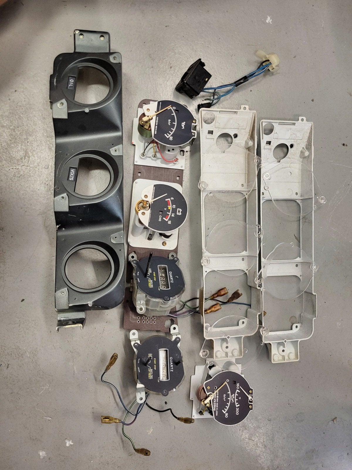 Datsun 280 ZX dashboard meters 2 werkende digitale klokke, Ophalen of Verzenden, Gebruikt, Nissan