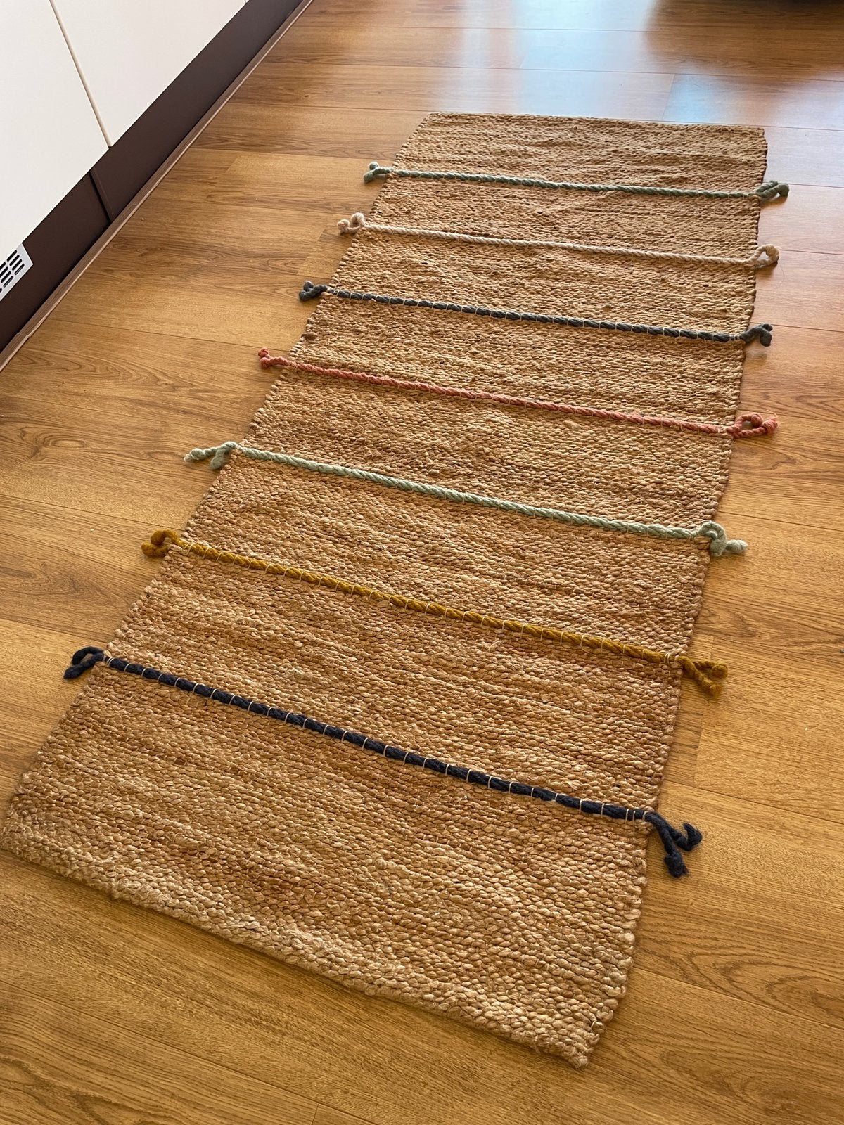 IKEA RAKLEV kleedje natuurlijke vezels jutte kleedje, Scandinavisch, 150 tot 200 cm, Rechthoekig, Groen