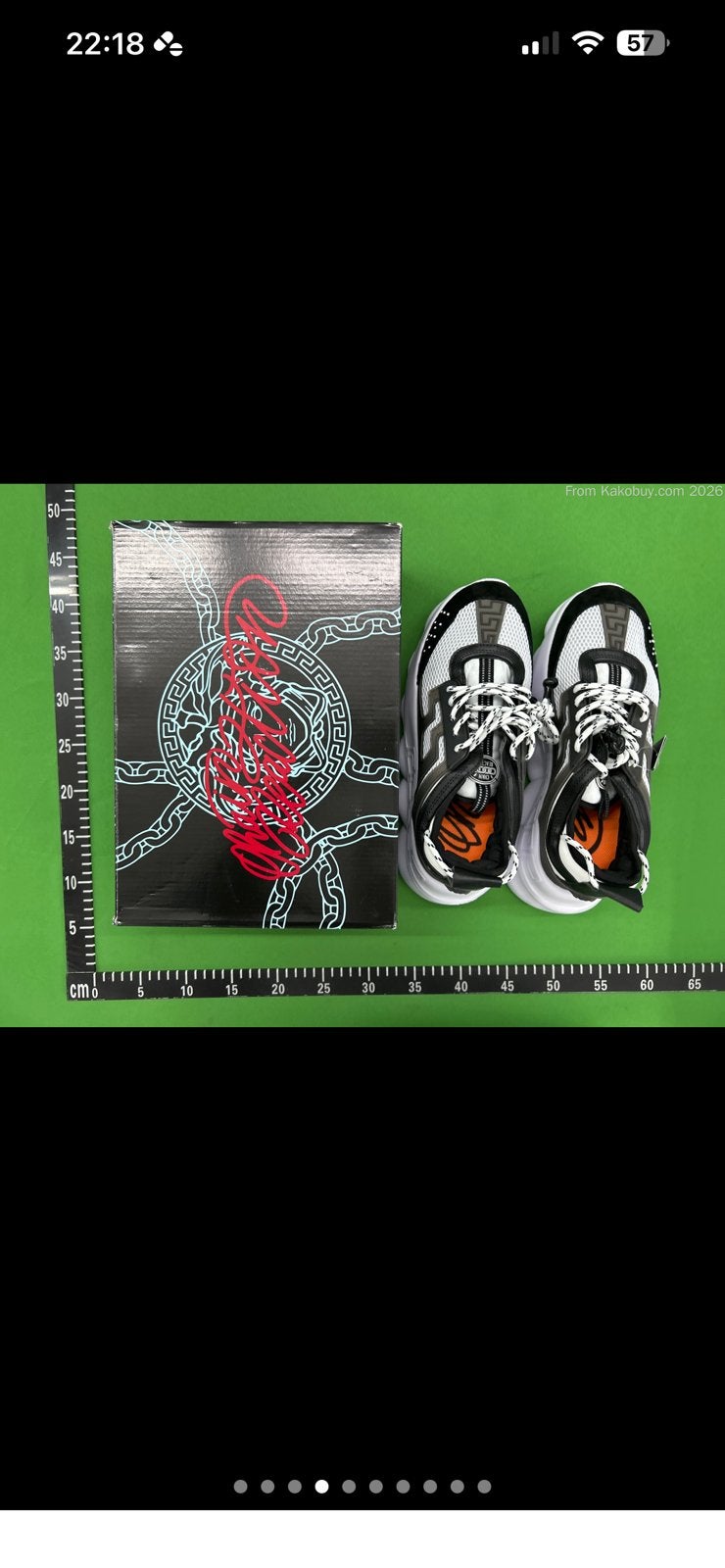 Versace chain reaction maat 44, Ophalen, Overige kleuren, Sneakers of Gympen, Zo goed als nieuw