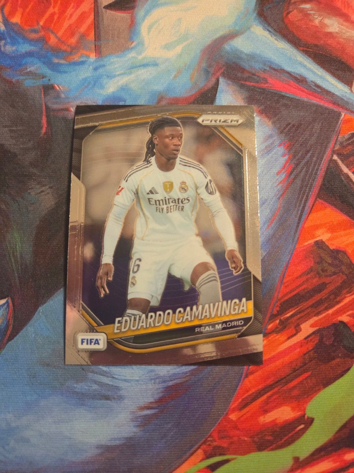 Panini Prizm Eduardo Camavinga FIFA Voetbal Spelerskaart, Verzamelen, Sportartikelen en Voetbal, Ophalen of Verzenden