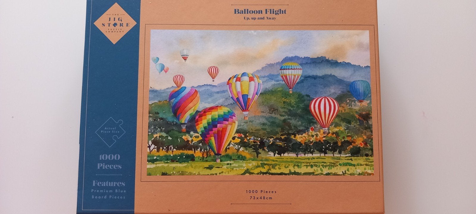 Jig Store Ballon Vlucht Puzzel €2,50 5 voor €10,00, Ophalen, 500 t/m 1500 stukjes, Zo goed als nieuw, Legpuzzel