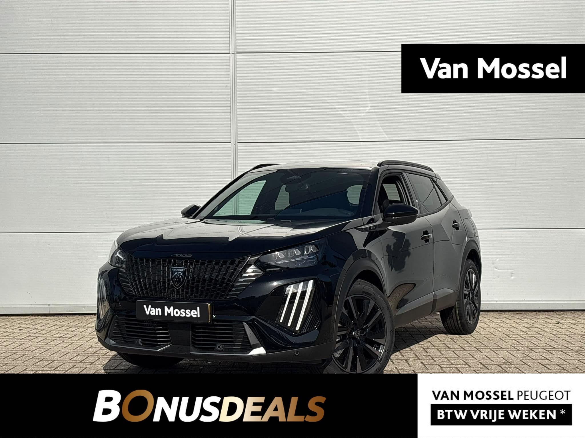 Peugeot 2008 1.2 Hybrid 145 GT | 21% Korting | Camera | Adap, Auto's, Automatische klimaatregeling, Euro 6, 1199 cc, Zwart