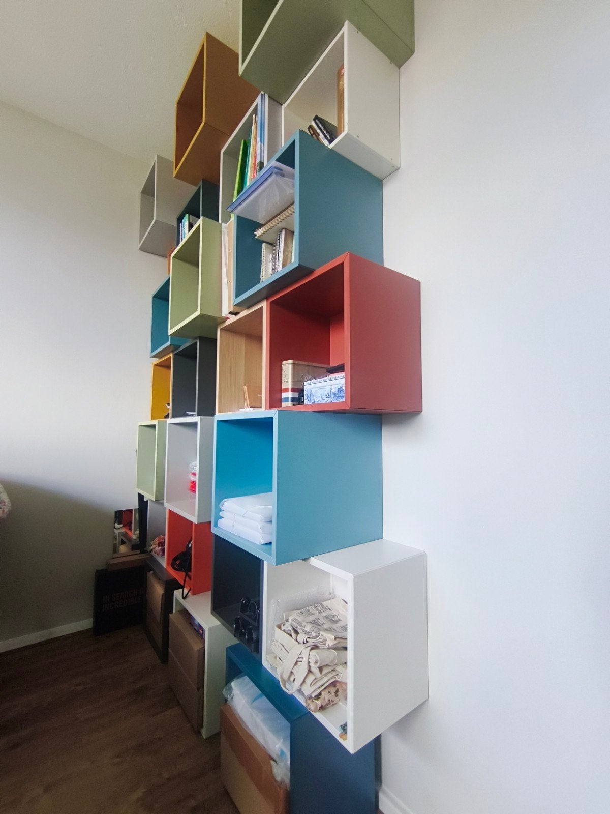 Ikea Eket Kastenwand, Ophalen, Met plank(en), Gebruikt, 100 tot 150 cm